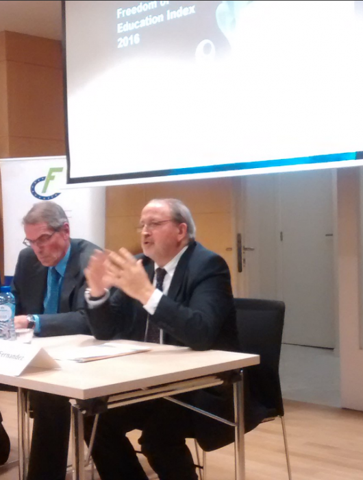 Freedom of Education Index 2016 Presentation in Brussels