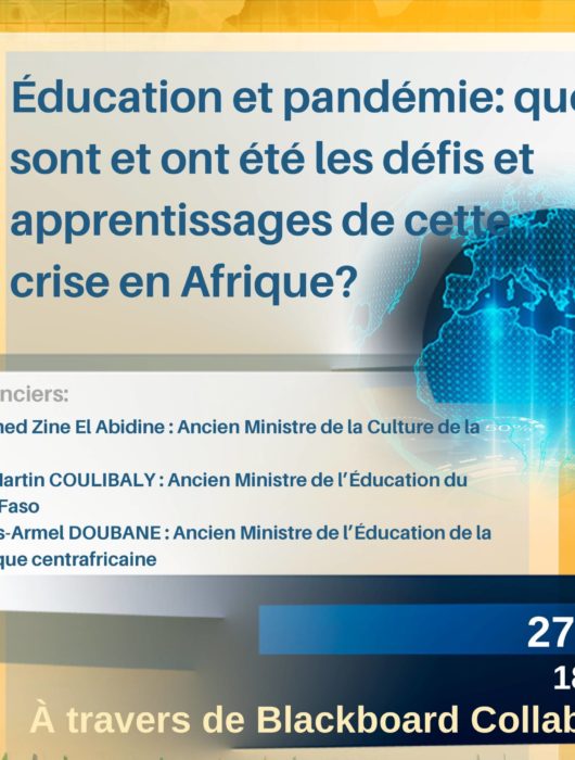 Dialogue avec les ministres africains – « L’éducation pendant la pandémie »