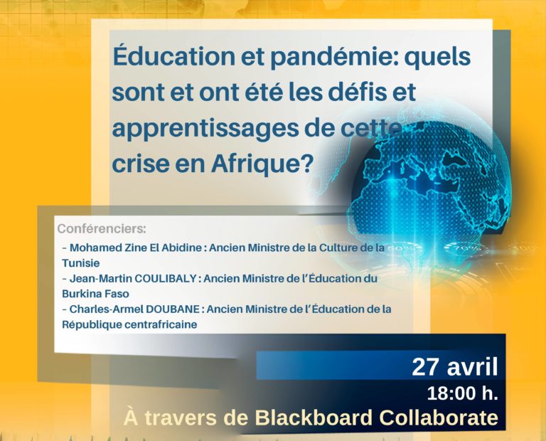 Dialogue with African Ministers – “Education during the pandemic”