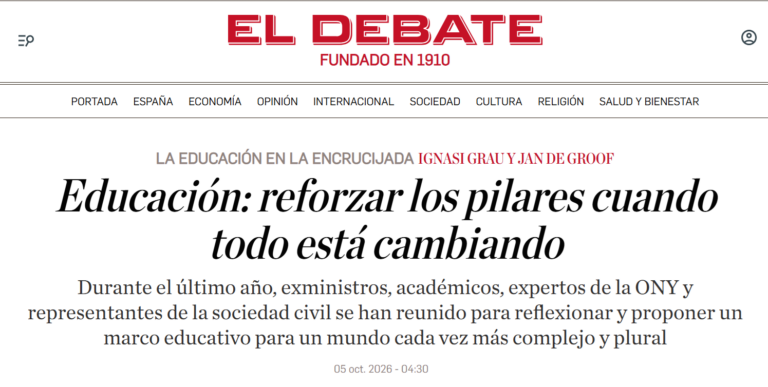 Educación: reforzar los pilares cuando todo está cambiando